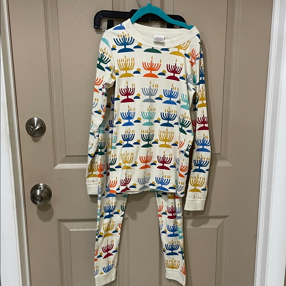 Hanna Andersson Hanukkah 100% Organic Cotton Pajama Set SZ 10.